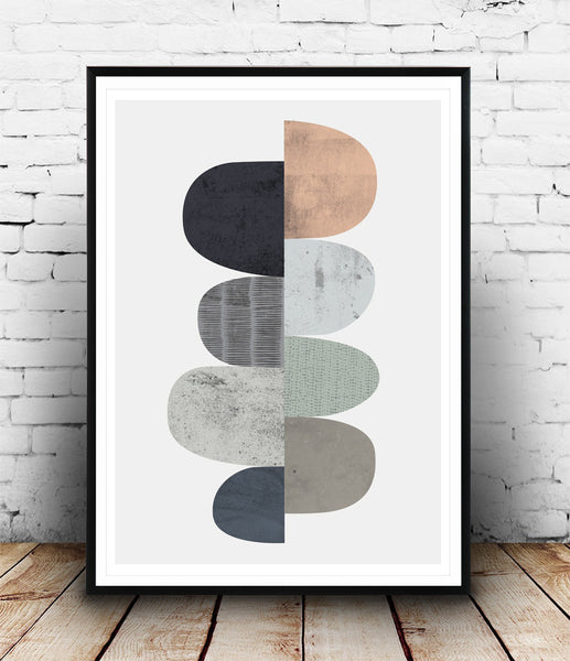 Abstract wall art, minimalist abstract print - Wallzilladesign