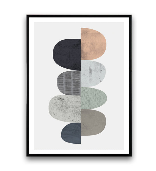 Abstract wall art, minimalist abstract print - Wallzilladesign